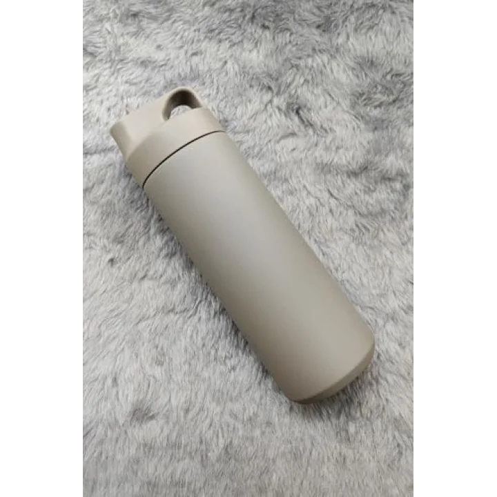 304 L Çelik Gri 500 ml Pipetli Matara Suluk cin414gr
