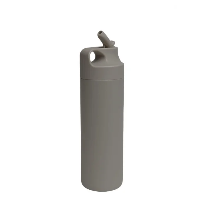 304 L Çelik Gri 500 ml Pipetli Matara Suluk cin414gr