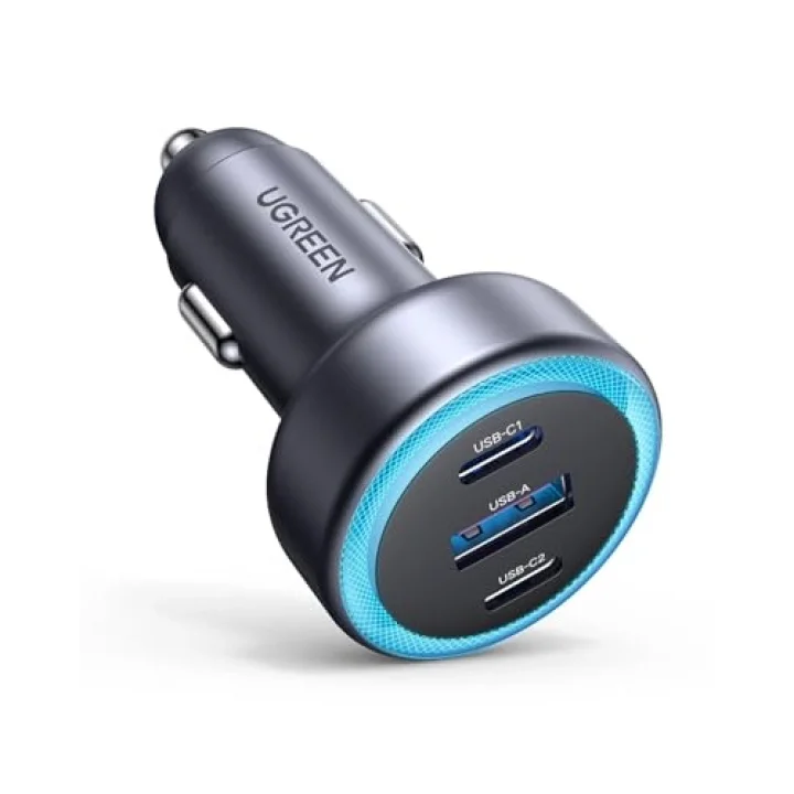 30W 3 Portlu Araç İçi Şarj Cihazı Çakmaklık Adaptörü, 45843