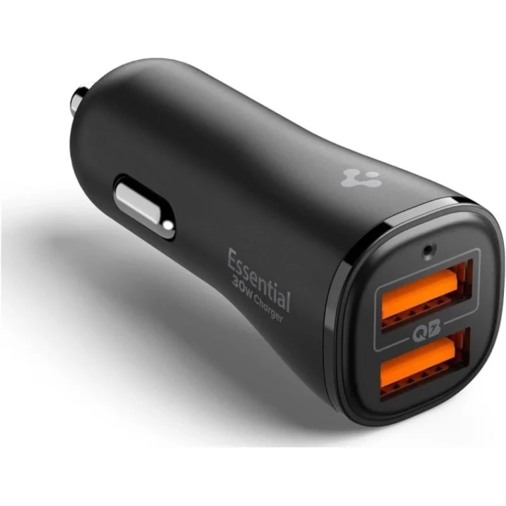 30W USB-A 2 Port Araç içi Hızlı Şarj Aleti 18W + 12W Akım Korumalı Güç Adaptörü Çakmaklık iPhone & Android & iPad Type-C PD EV302 - ACP08700 ( TR Garantili)