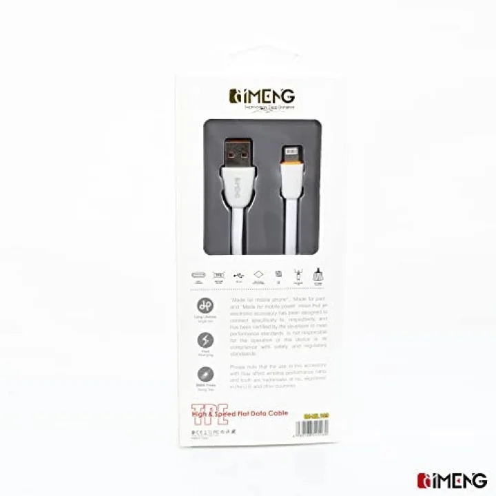 3.1A UsbA to Lightning Data ve Hızlı Şarj Kablosu ML109 Beyaz