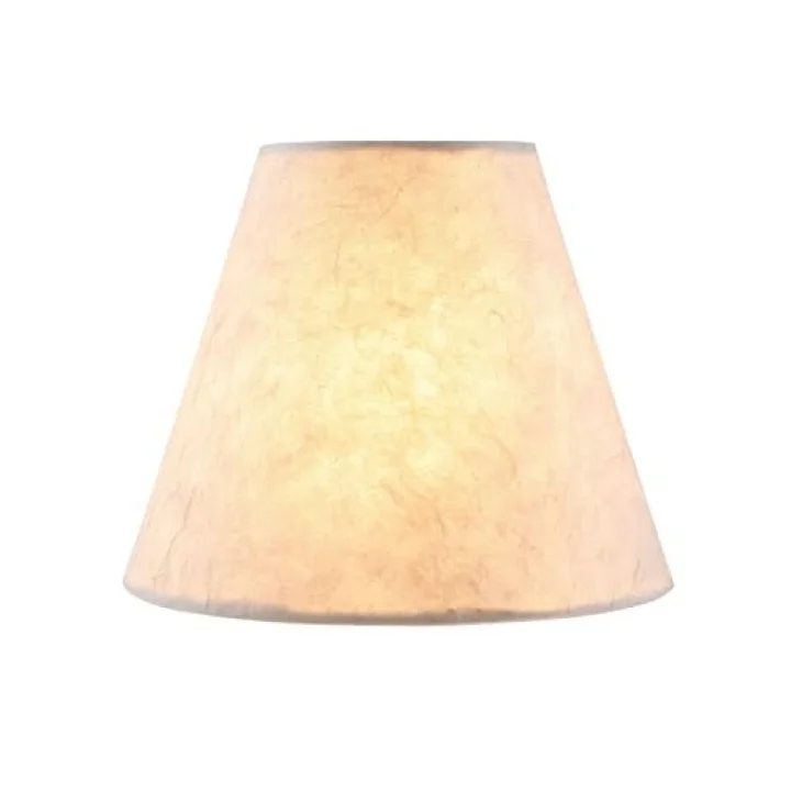 32129-2A Küçük Sert Sırtlı Empire Shape Avize Klipsli Abajur Seti (2li Paket), Beyaz Geçişli Tasarım, 15,24 cm alt genişlik (7,62 cm x 15,24 cm x 12,7 cm)