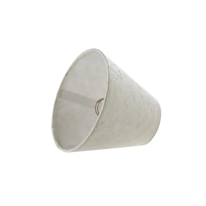 32129-2A Küçük Sert Sırtlı Empire Shape Avize Klipsli Abajur Seti (2li Paket), Beyaz Geçişli Tasarım, 15,24 cm alt genişlik (7,62 cm x 15,24 cm x 12,7 cm)