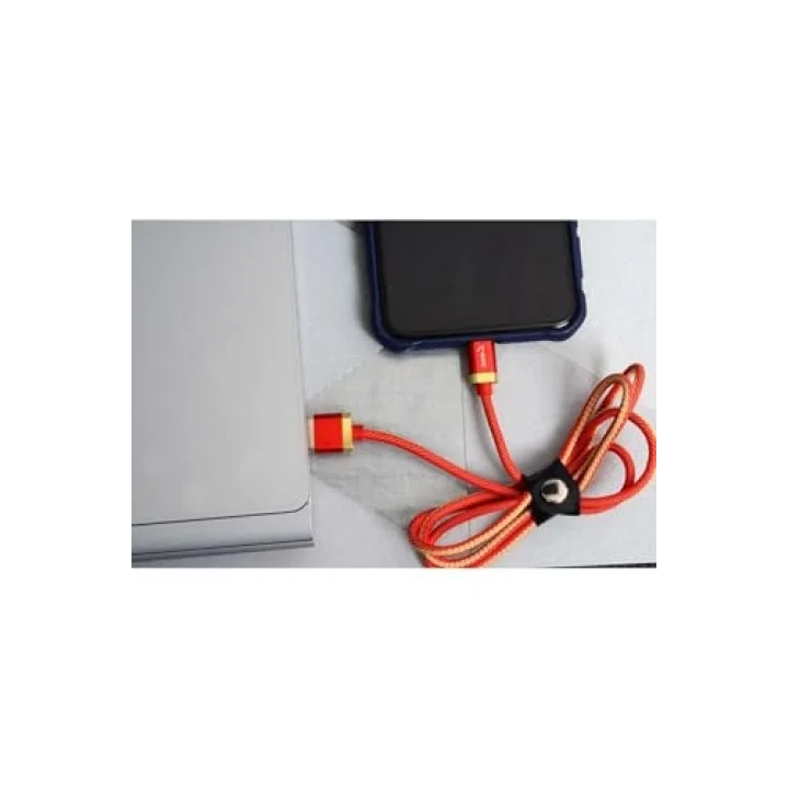 (3291) Kırmızı Kırmızı Poro Lightning Usb Kablo 1M-Zore ile uyumlu