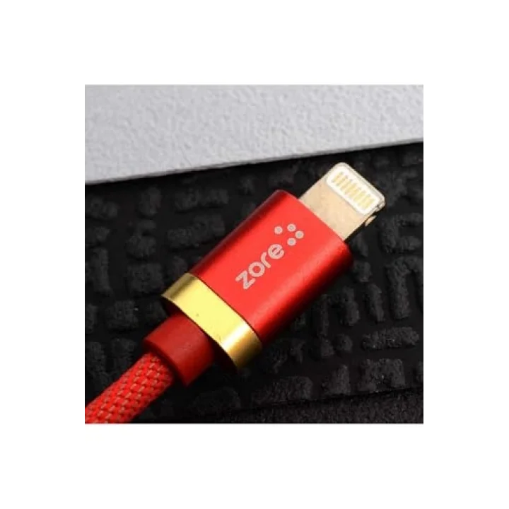 (3291) Kırmızı Kırmızı Poro Lightning Usb Kablo 1M-Zore ile uyumlu