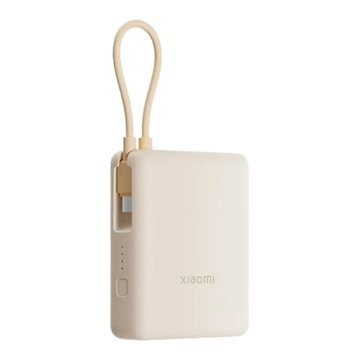 33W Power Bank 10000mAh (Integrated Cable) Tan GL
