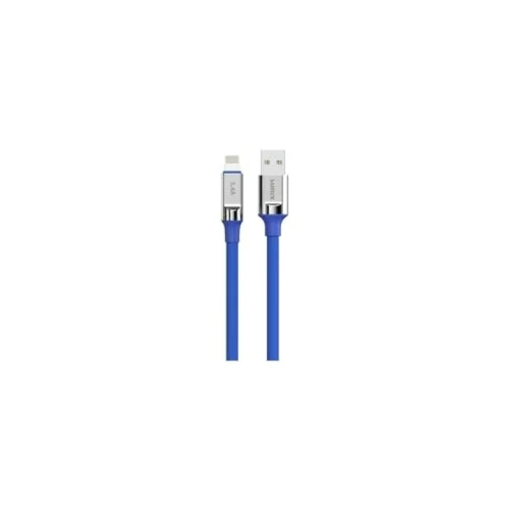 3.4A Lightning Şarj Ve Data Kablosu Mavi Sc-64