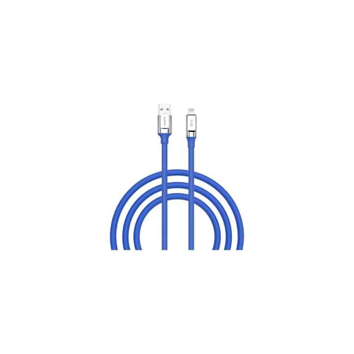 3.4A Lightning Şarj Ve Data Kablosu Mavi Sc-64