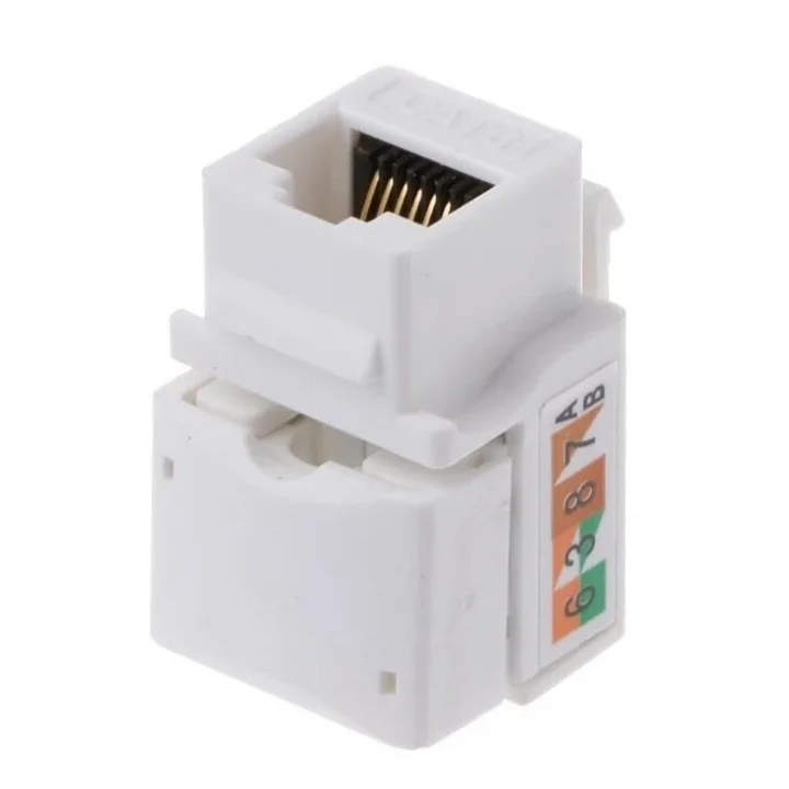 3552 Cat6 Rj45 Utp Keystone Patch Panel İçin Jack Cat 6 giriş Ağ bağlantısı için en iyi aktarımı sağlayan ve basit kurulumuyla bir Keystone Modülüdür