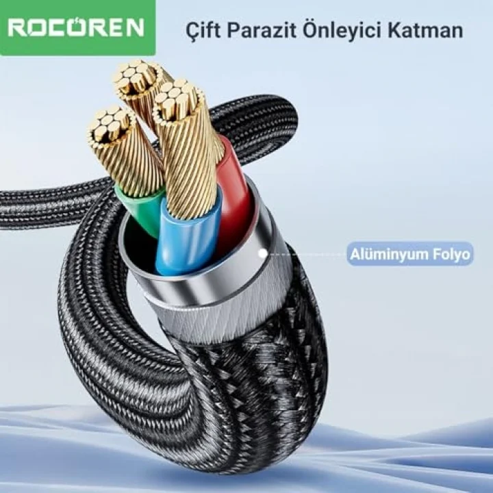 3.5mm AUX Jack to RCA Hi-Fi Ses Kablosu 5 Metre