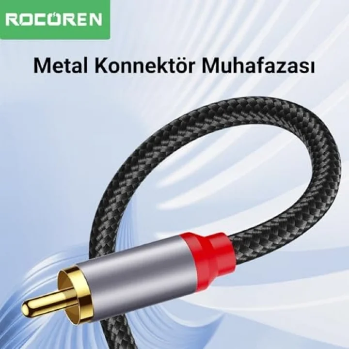 3.5mm AUX Jack to RCA Hi-Fi Ses Kablosu 5 Metre