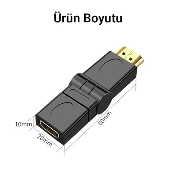 360 Derece HDMI to HDMI Dönüştürücü