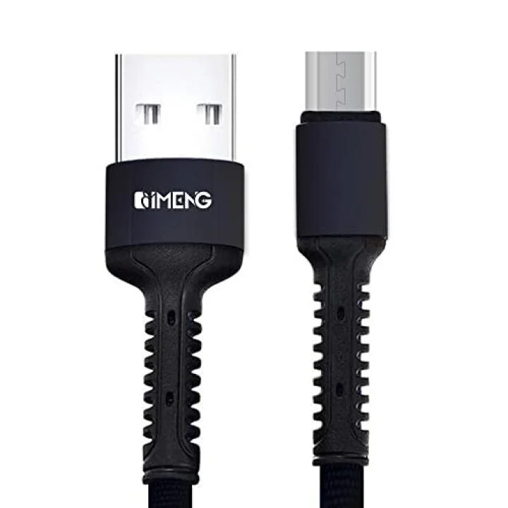 3A USB-A to Micro Pro Braided Örgülü Data ve Hızlı Şarj Kablosu 1 Metre Siyah