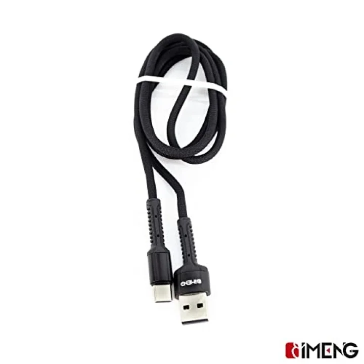 3A USB-A to Micro Pro Braided Örgülü Data ve Hızlı Şarj Kablosu 1 Metre Siyah
