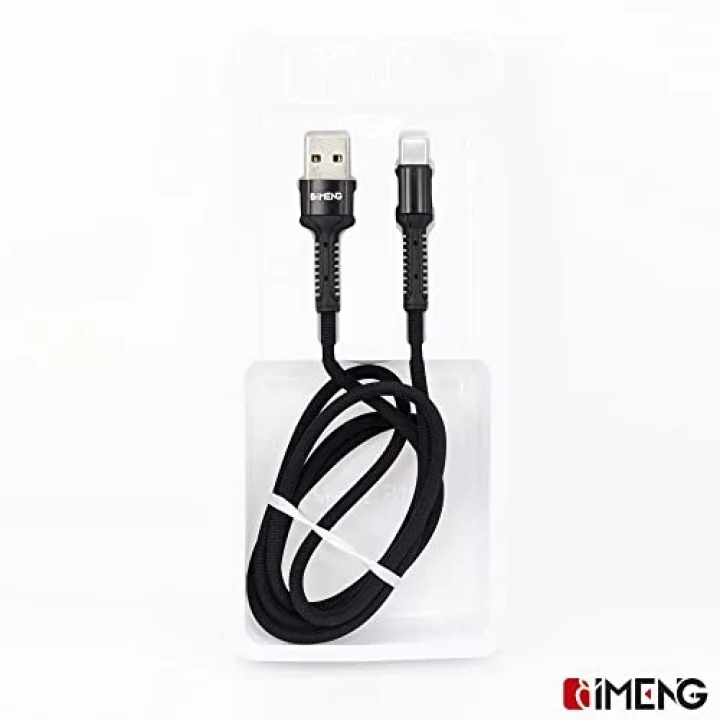 3A USB-A to Micro Pro Braided Örgülü Data ve Hızlı Şarj Kablosu 1 Metre Siyah