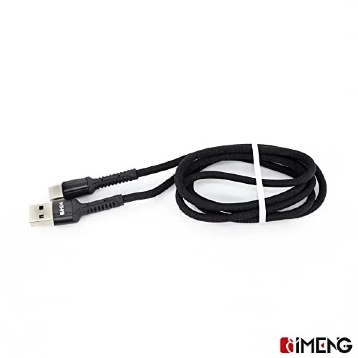 3A UsbA to Type-C Pro Braided Örgülü Data ve Hızlı Şarj Kablosu Siyah