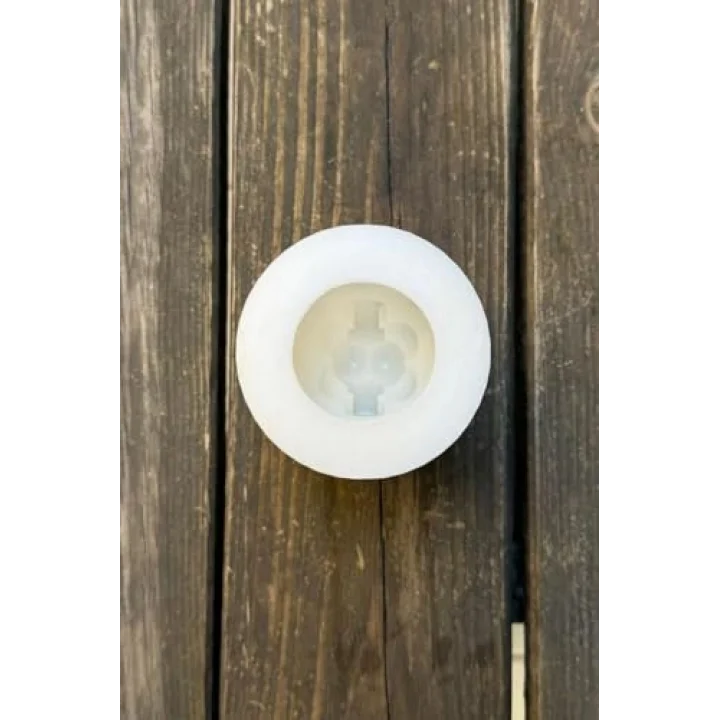 3D Christmas Top Silikon Mum Kalıbı