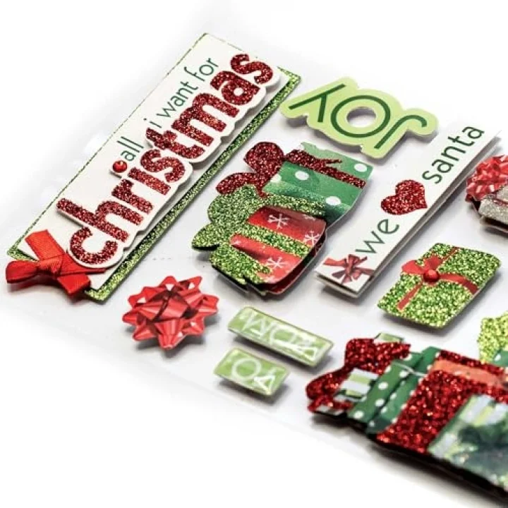 3D Çıkartmalar 4,5x8,5-All I Want For Christmas