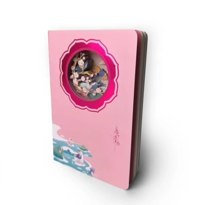 3D Katmanlı Oyma Defter – Panda Temalı Stereo Kapak, 60 Sayfa 120 Yaprak Yaratıcı Tasarım Not Defteri, Katmanlı Sanatsal Kapaklı Günlük