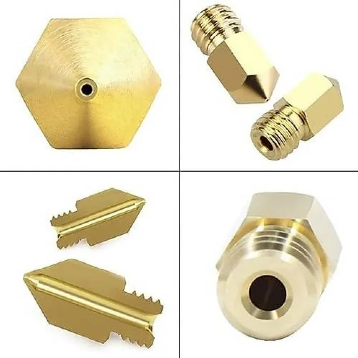 ® 3D Yazıcı Mk8 Extruder Nozzle 0.4mm 1.75mm Pirinç Malzeme