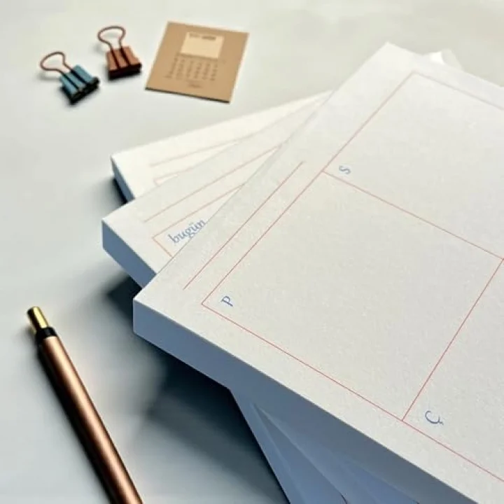 3’lü Masaüstü Planlayıcı Seti – Bugün & Yarın & Haftalık Plan | Noktalı Sayfa | Koparılabilir Blok | 3 x 80 Yaprak | 90 gr Ivory Kağıt