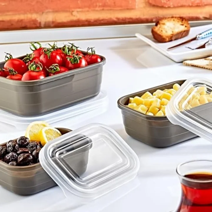 3Lü Saklama Kabı Set BEJ