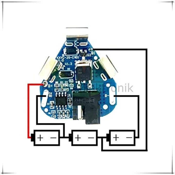 3S 12.6V 8A - 40A BMS Li-ion Lityum Pil Koruma Matkap için