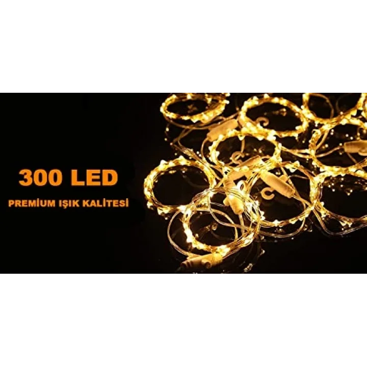 3x3 Metre Peri Led Kumandalı Perde Asma Kancalı Peri Led Yılbaşı Led Gün Işığı Led Işık 8 Modlu Parti Işığı Dekoratif Işık Led Saçak Led Işık Perde Led Yılbaşı Dekorasyon