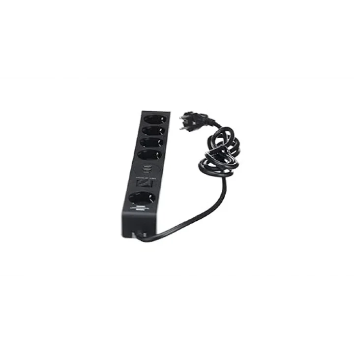 4 +1 Soketli 2 USB li 1 Type-C Grişli 1,5 Metre Kablolu Priz