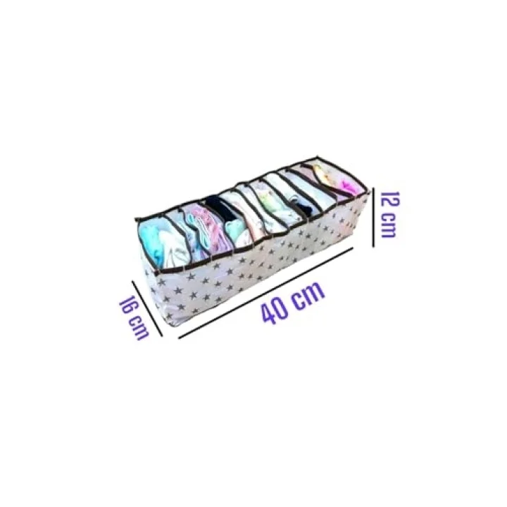 4 Adet 11 Gözlü Çekmece Içi Akordiyon Organizer M 40x16x12 Cm