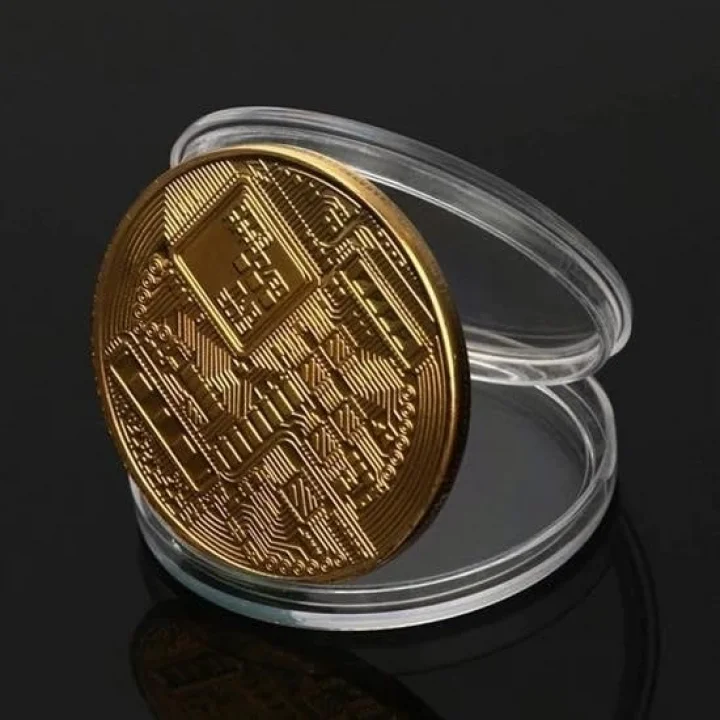 4 Adet Bitcoin Madeni Hatıra Parası Madeni Bitcoin Hediye Sikke Para