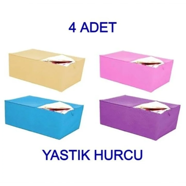 4 Adet Hurç Yastık Hurcu 65x38x24 cm Orta Boy