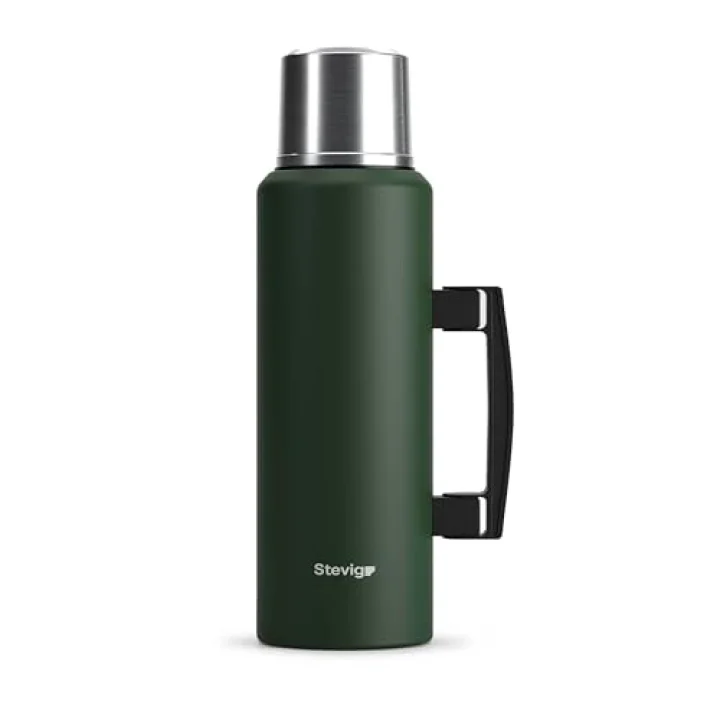 4 Camp Klasik Vakumlu Kulplu Çelik Termos 1.5 LT. Green ST-206
