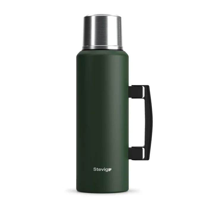 4 Camp Klasik Vakumlu Kulplu Çelik Termos 1.5 LT. Green ST-206