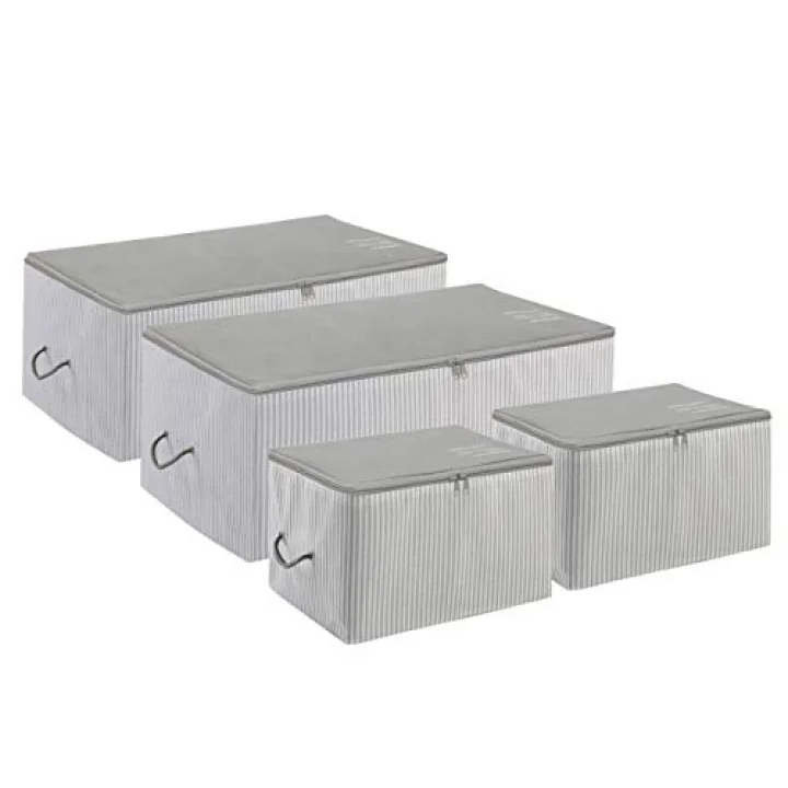 4lü Gri Renk Stuff & Things Hurç Set