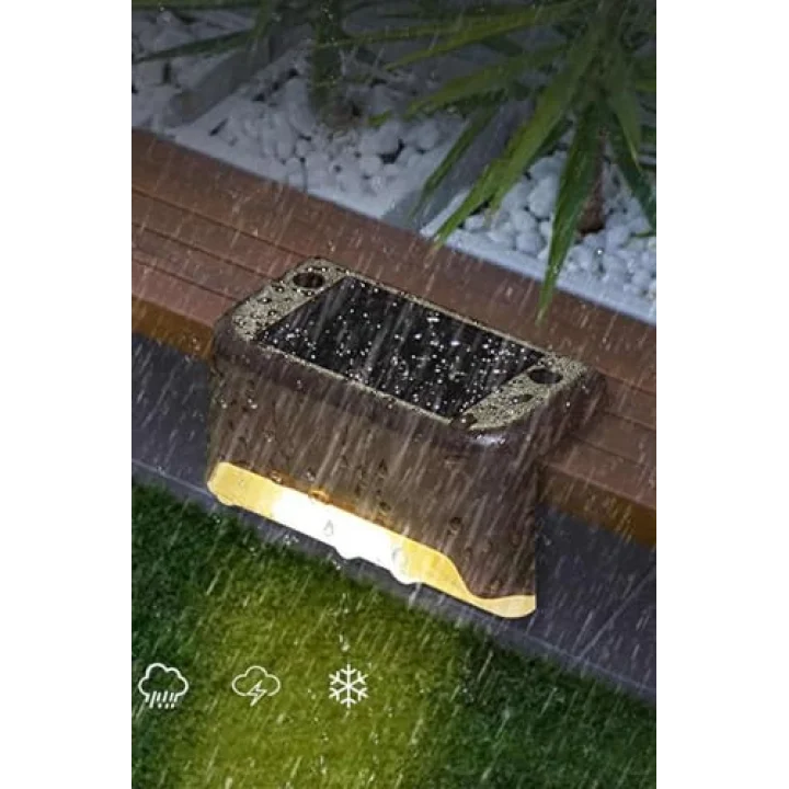 4 Lü Köşebent Solar Led Bahçe Lambası