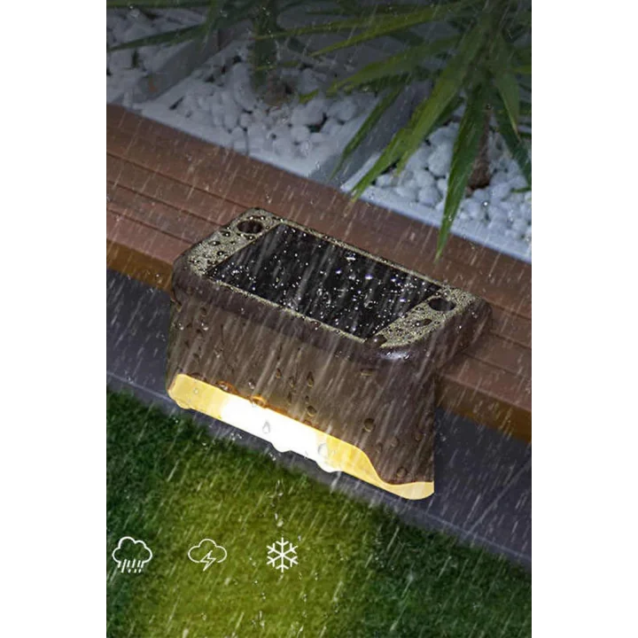 4 Lü Köşebent Solar Led Bahçe Lambası