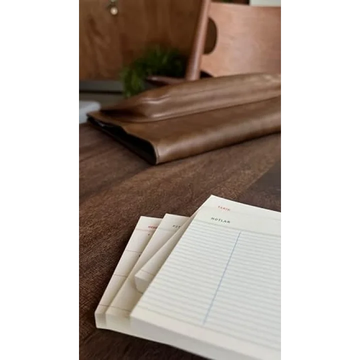 4lü Masaüstü Tarihsiz Planlayıcı Set (Hedefler, Haftalık Planlayıcı, Noktalı ve Çizgili Notepad)