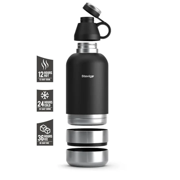 4 Multi-Cup Çelik Termos 1,9 LT. Black ST-212