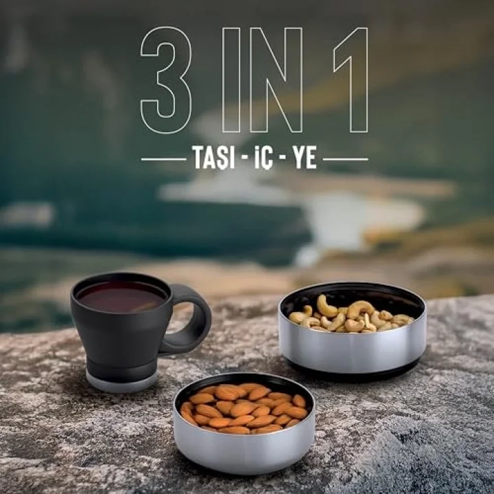 4 Multi-Cup Çelik Termos 1,9 LT. Black ST-212