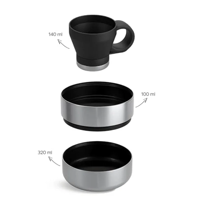 4 Multi-Cup Çelik Termos 1,9 LT. Black ST-212