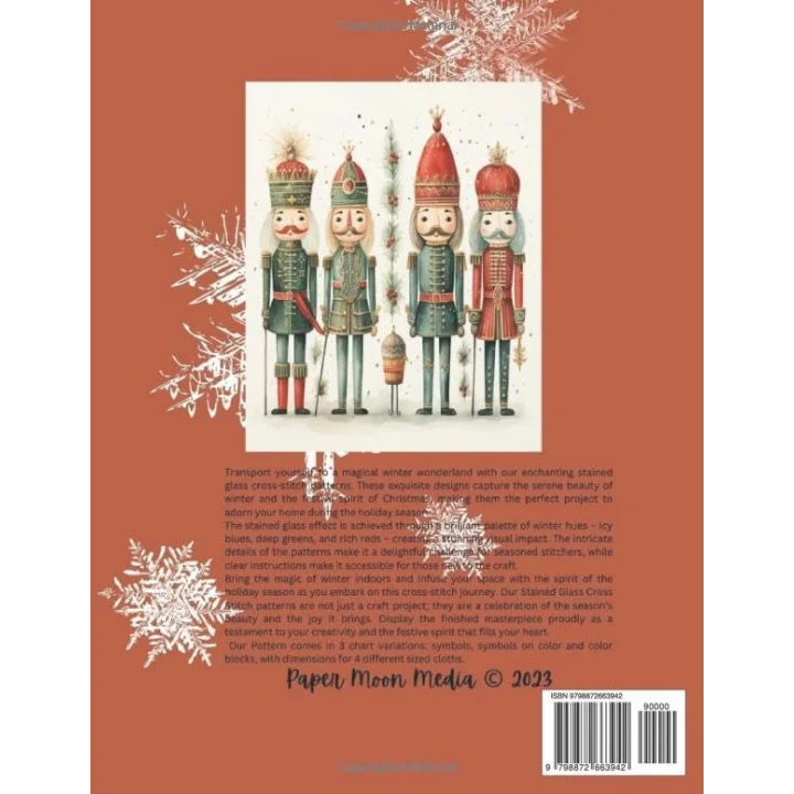 4 Nutcrackers: Counted Cross Stitch Pattern, Holiday Cross Stitch