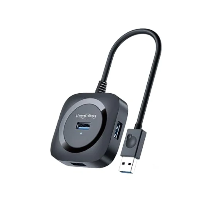 4 Port USB 3.0 Çoklayıcı Hub Siyah