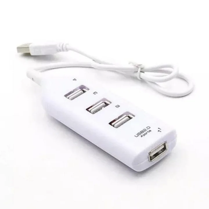 4 Port USB Çoğaltıcı Çoklayıcı Hub USB 2.0 Çoklama PC Laptop - Beyaz