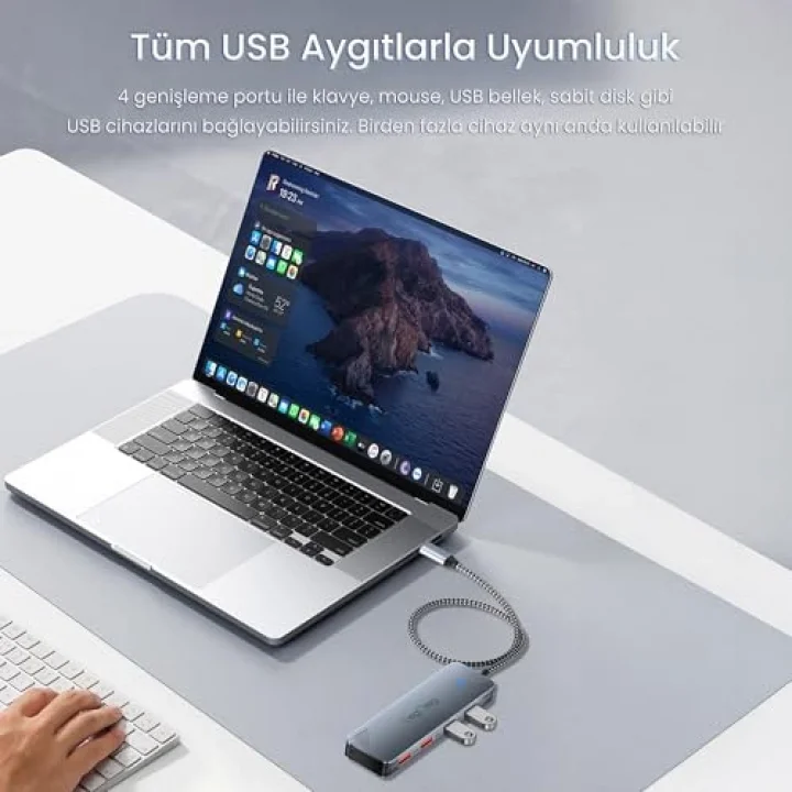 4 Portlu 10Gbps Type-C to 4*USB-A 3.2 Gen2 USB Çoklayıcı Dönüştürücü Hub
