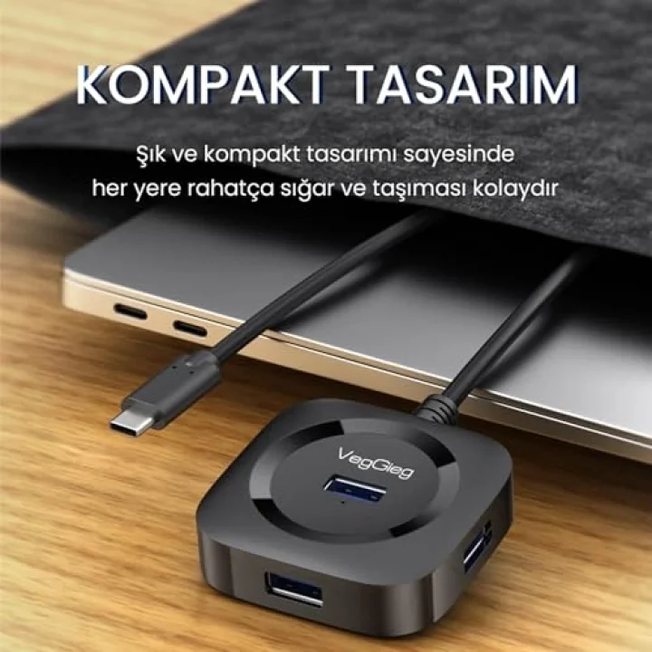 4 Portlu Type-C to USB 3.0 Çoklayıcı Hub