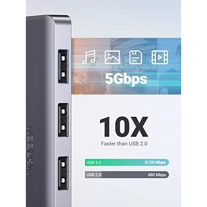 4 Portlu USB 3.0 Hub USB Çoklayıcı Adaptör