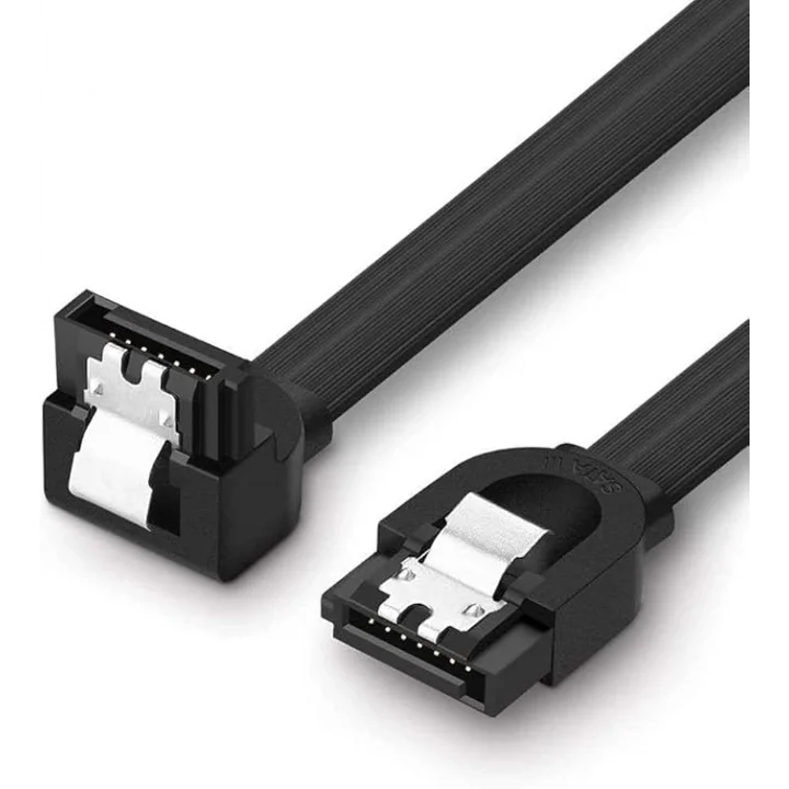 40 cm Sata Data Kablo - 90 Derece - Metal Klip