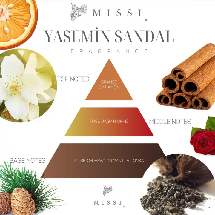400 ml Yasemin Sandal Kokulu Kandil Yağı