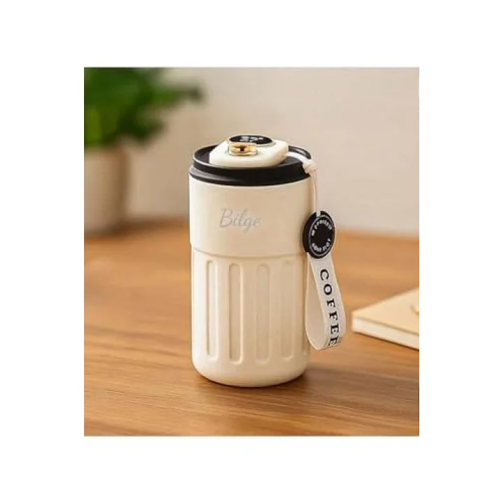 400ml Coffee Dereceli Beyaz Termos